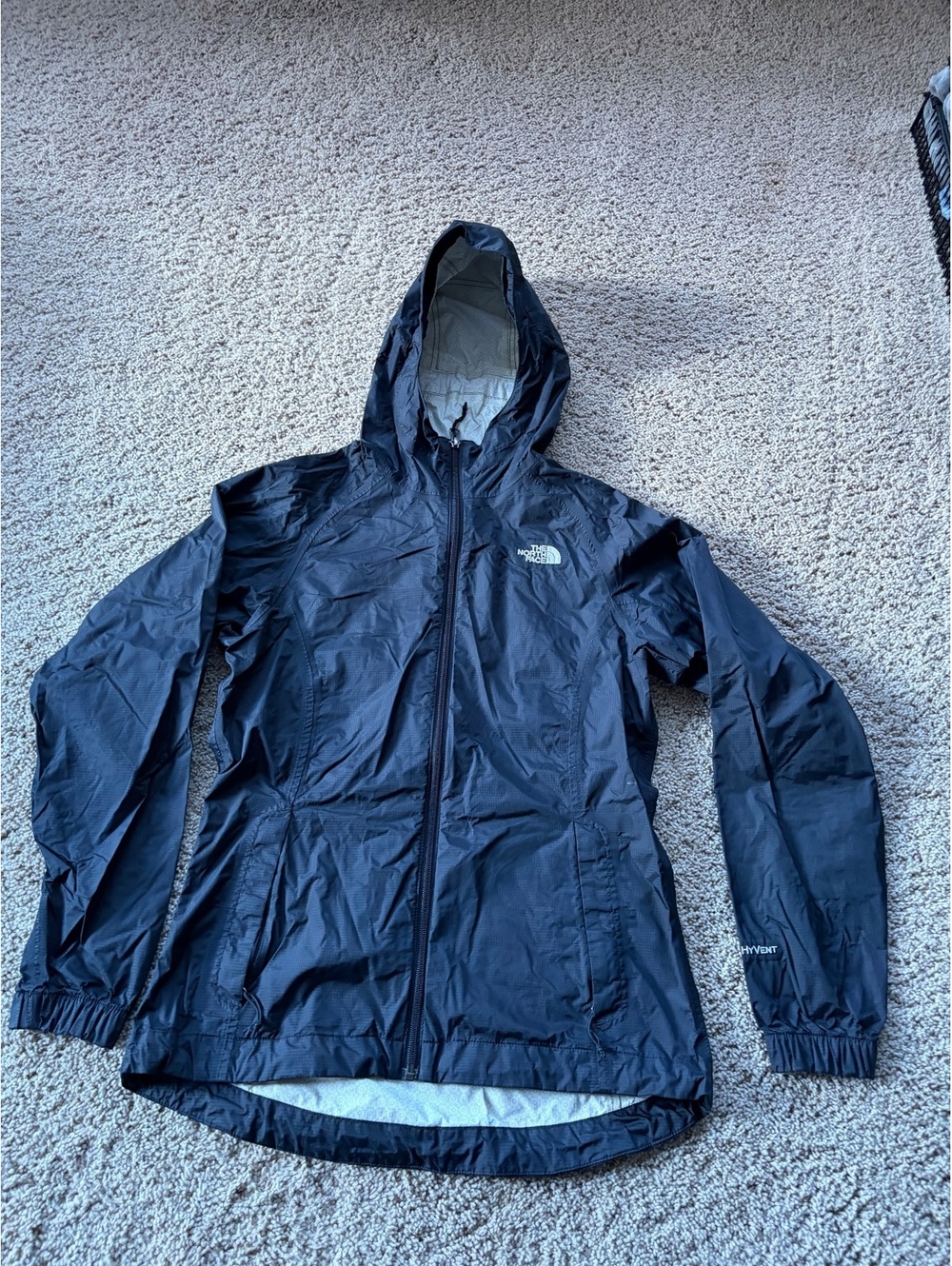 The North Face HyVent Windbreaker Jacket Rain Size XS hooded women's